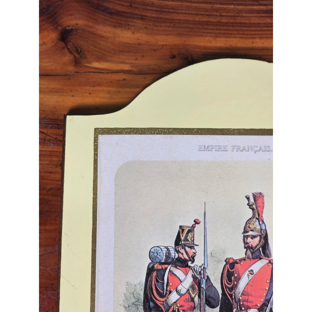 Vintage French Military Uniform Print Garde de Paris 11.5 x 8