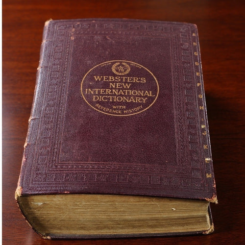 1930 Webster's New International Dictionary Leather Merriam