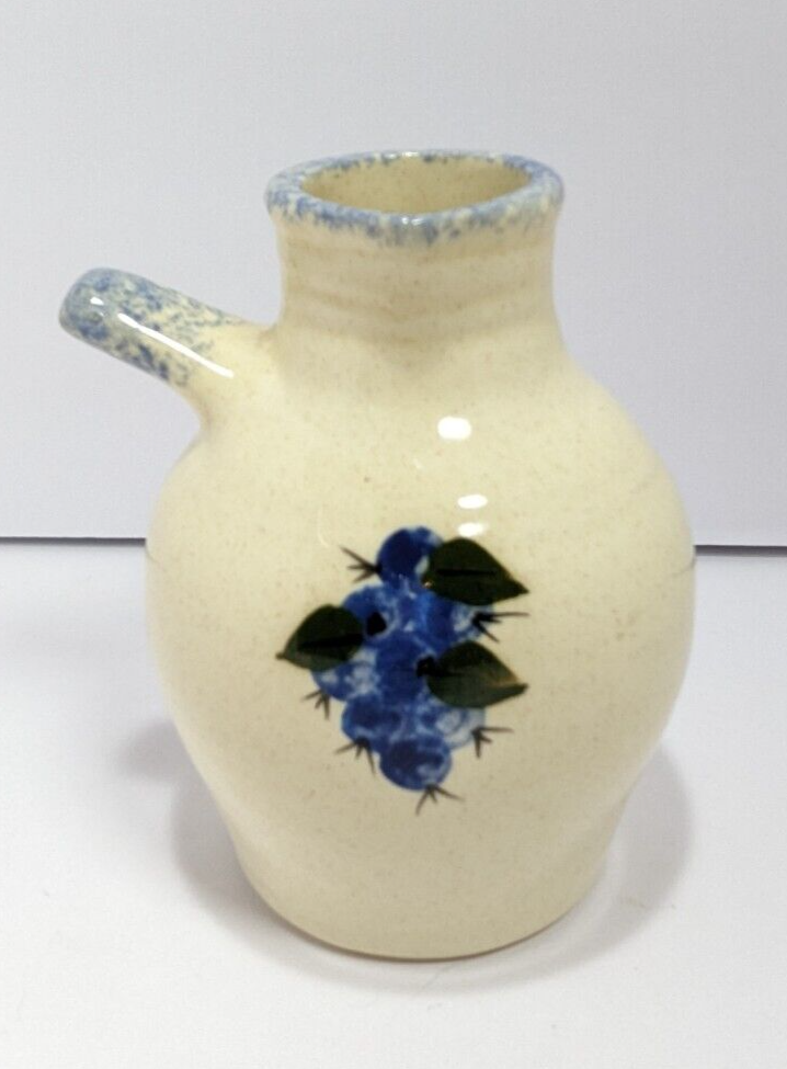Stoneware Vase With Blueberries