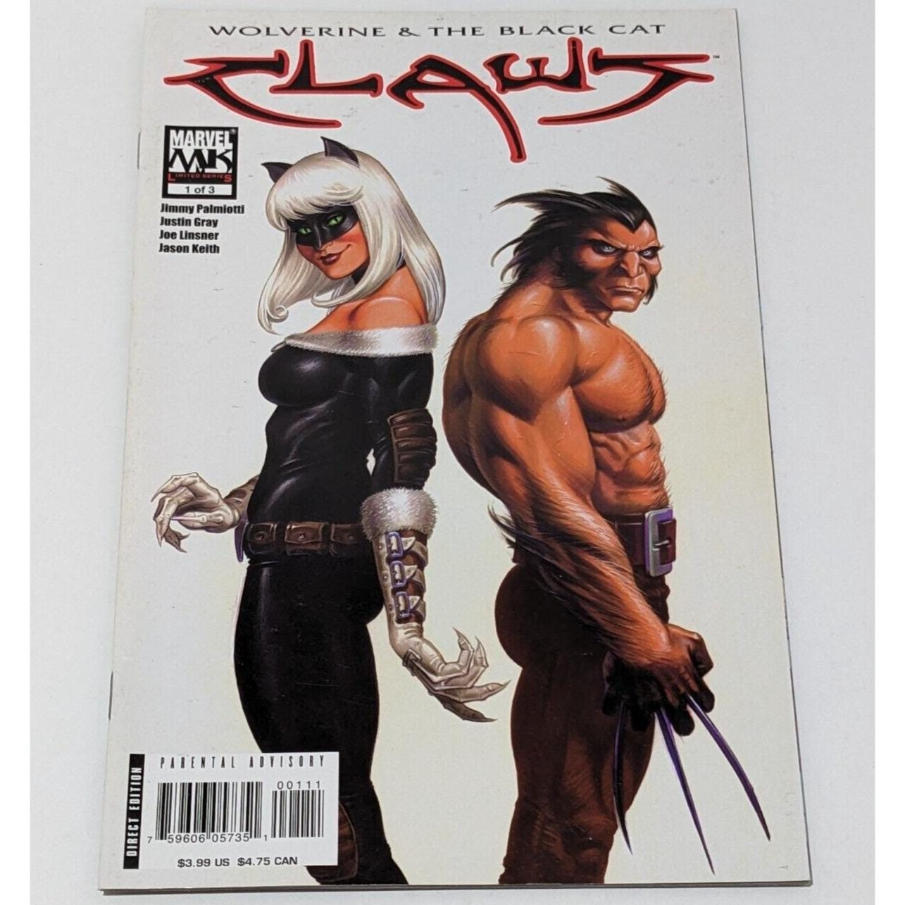 Marvel Claws Comic Set #1 #2 #3 Wolverine Black Cat Lot