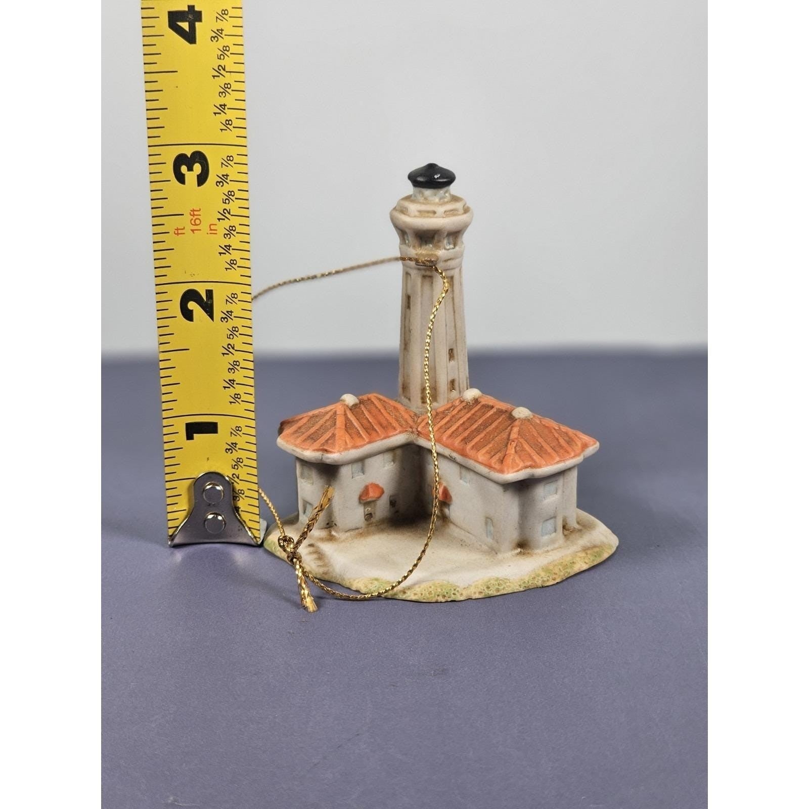 Lefton Alcatraz Lighthouse Ornament 1998 Coastal Decor Collectible