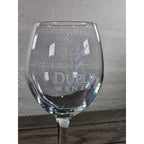 Duplin Winery Wine Glass 7" Tall Etched Stemmed Goblet