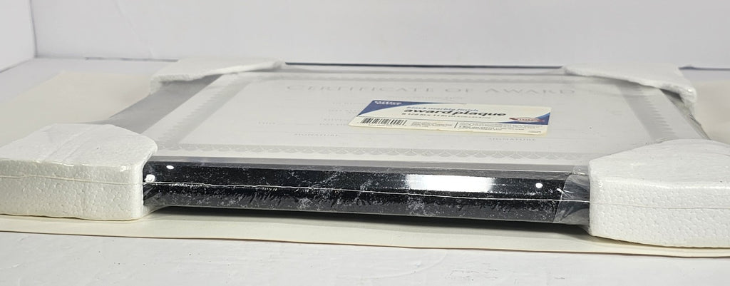 Office Depot Award Black Marble Finish Plaque 8.5in X 11in  Brand New