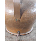 Vintage Hammered Copper Table Lamp 25" Rustic Mid Century Base