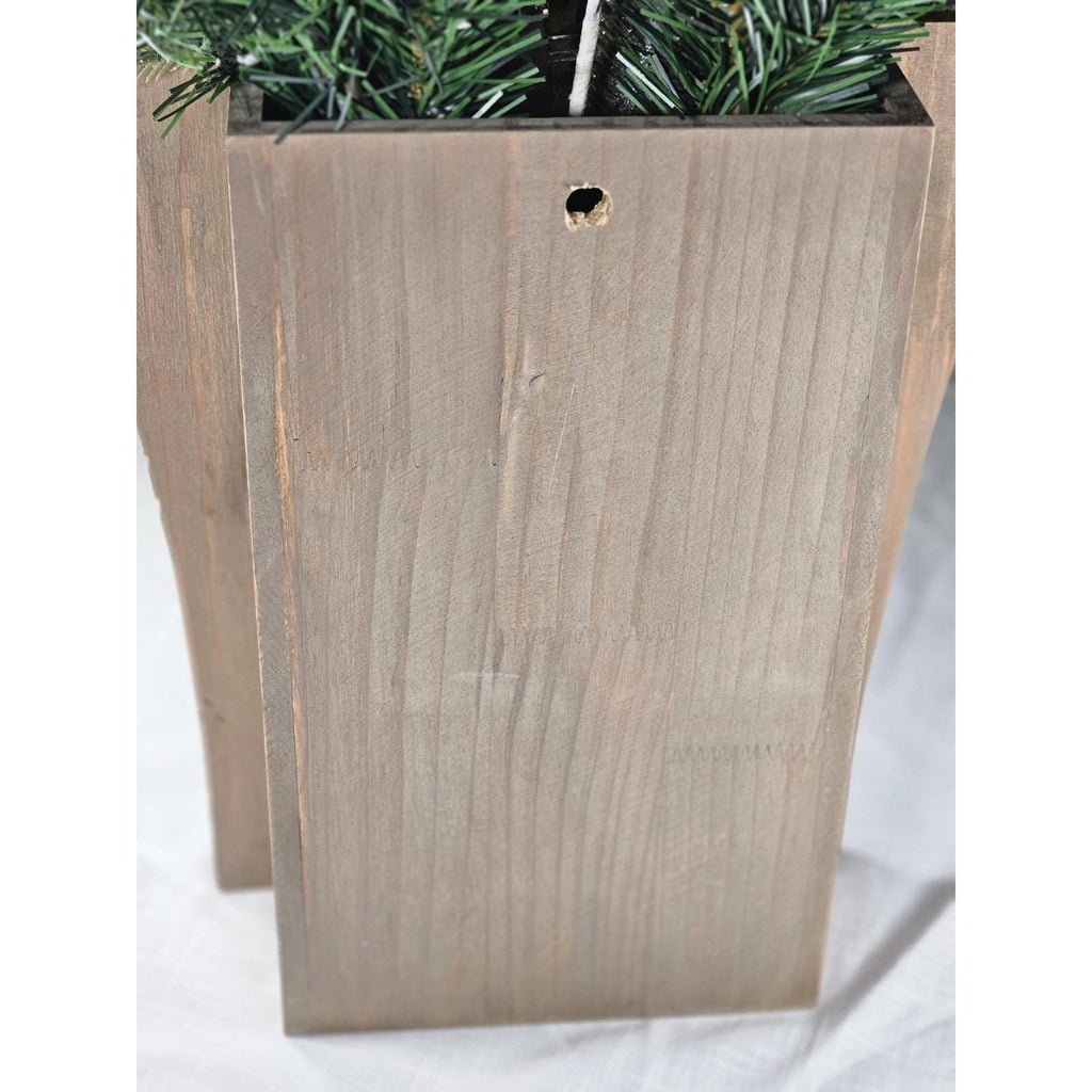 Rustic Merry Christmas Wooden Box Sign Farmhouse Holiday Wall Decor