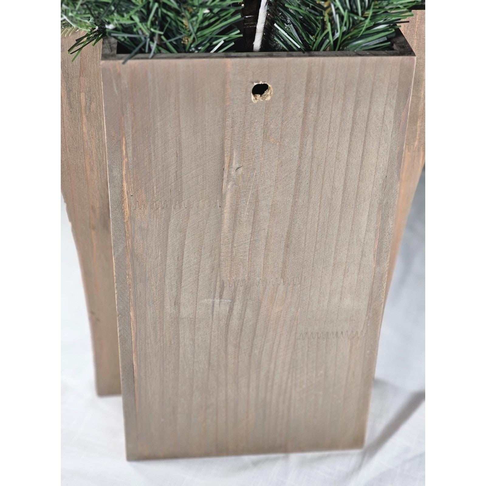 Rustic Merry Christmas Wooden Box Sign Farmhouse Holiday Wall Decor