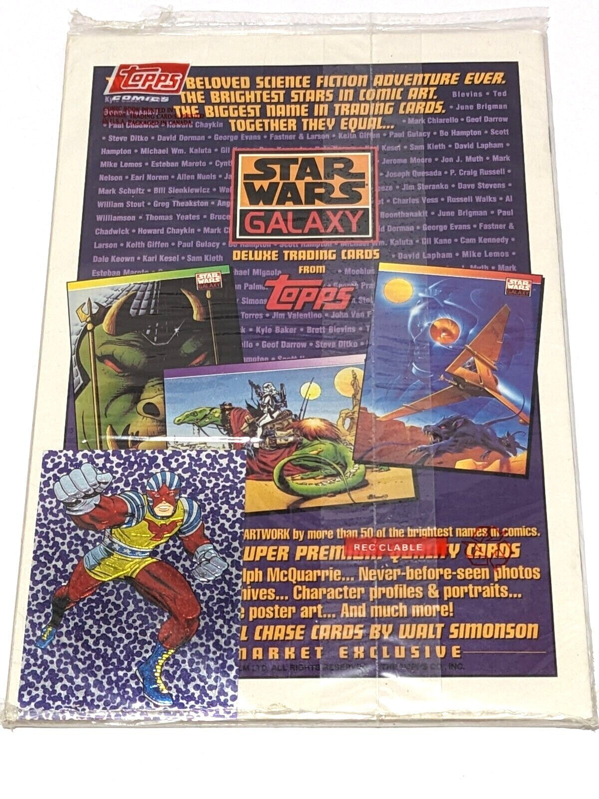 Topps Comics Captain Glory #1 With Kirbychrome Card Sealed