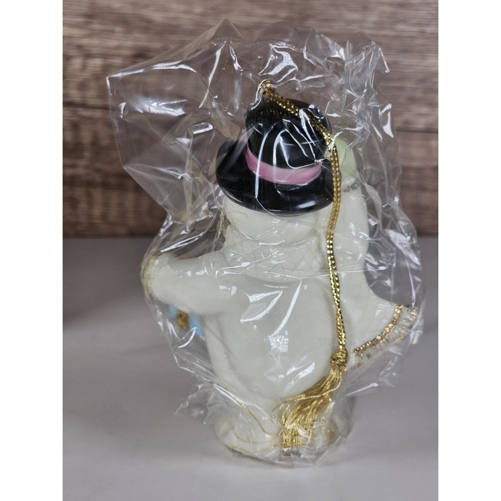 Lenox Classics 1998 Snowman Ornament Ivory China 24K Gold Boxed