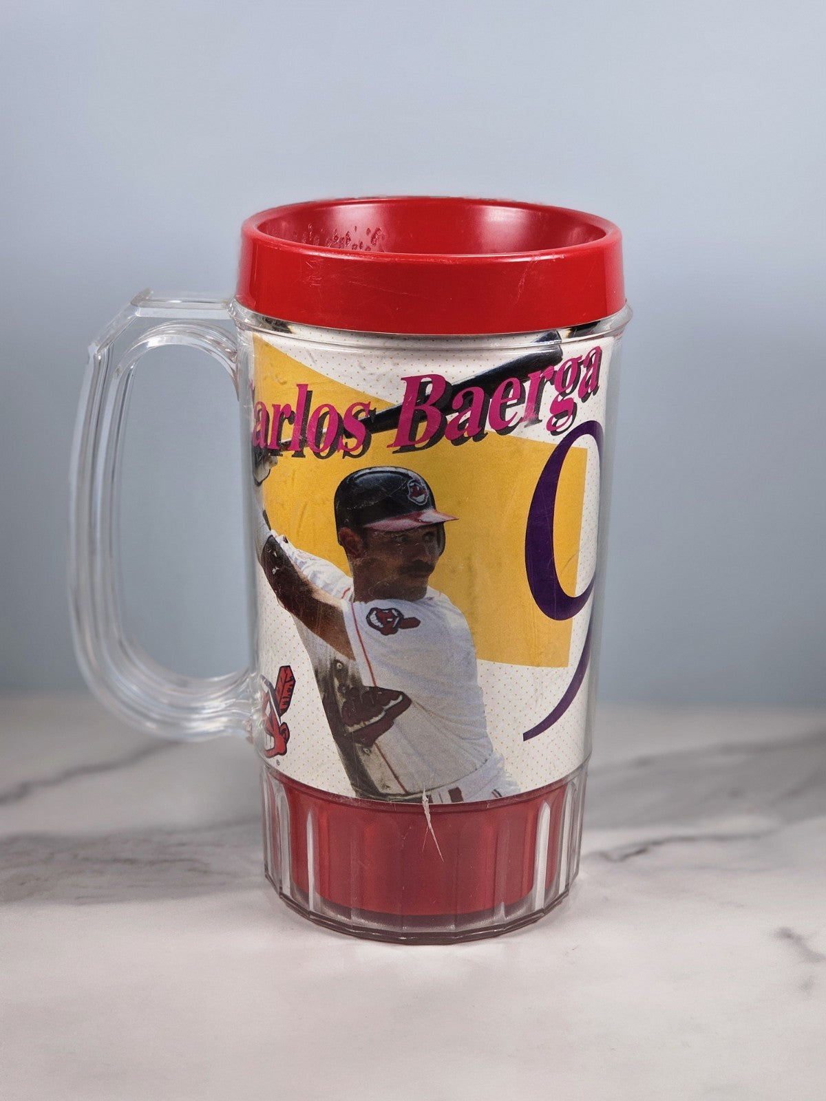 Vintage Cleveland Indians Carlos Baerga #9 Pepsi Mug