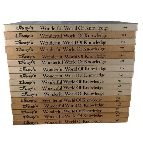 1971 Disney Wonderful World of Knowledge Set 16 Volumes Danbury