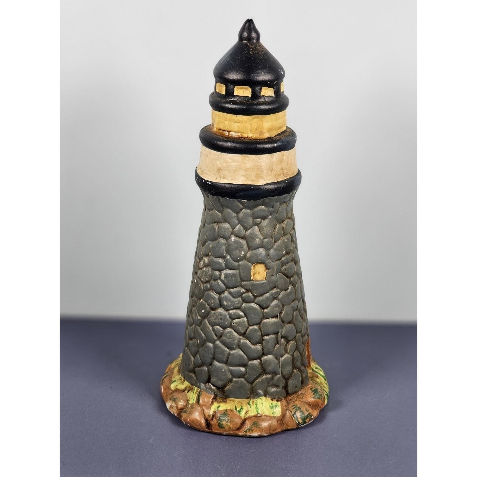 KS Collection Lighthouse Figurine Rock Texture Coastal Decor