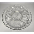 Crystal Clear Studios Ashford Glass Platter 11.25 Inch