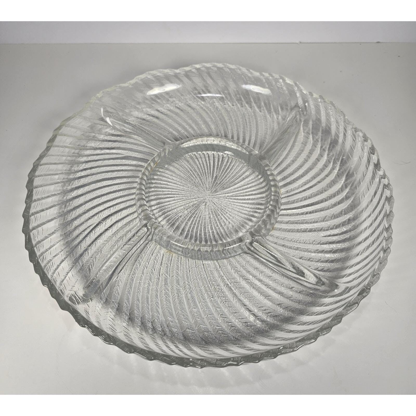 Crystal Clear Studios Ashford Glass Platter 11.25 Inch
