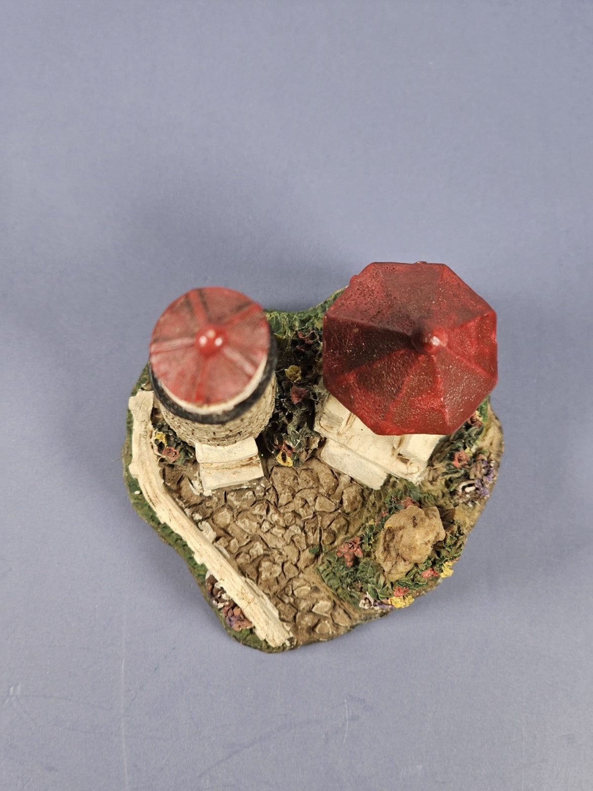 Vintage 90s Ks Collection Lighthouse Figurine With Gazebo