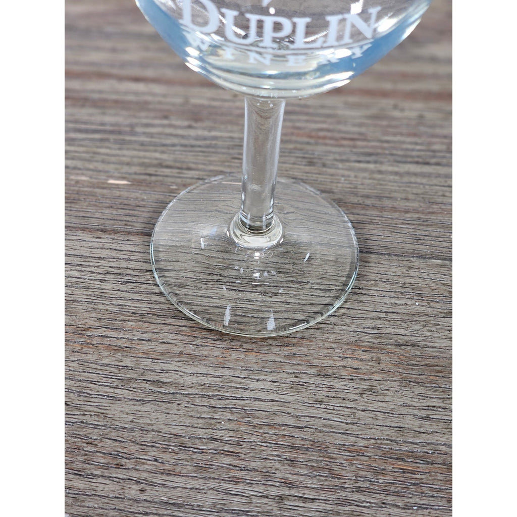 Duplin Winery Wine Glass 7" Tall Etched Stemmed Goblet