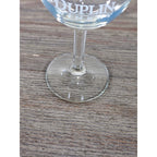 Duplin Winery Wine Glass 7" Tall Etched Stemmed Goblet