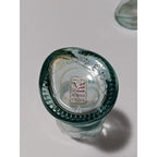 Vintage Vetreria Etrusca Green Glass Bottles Pair Italian 1960s