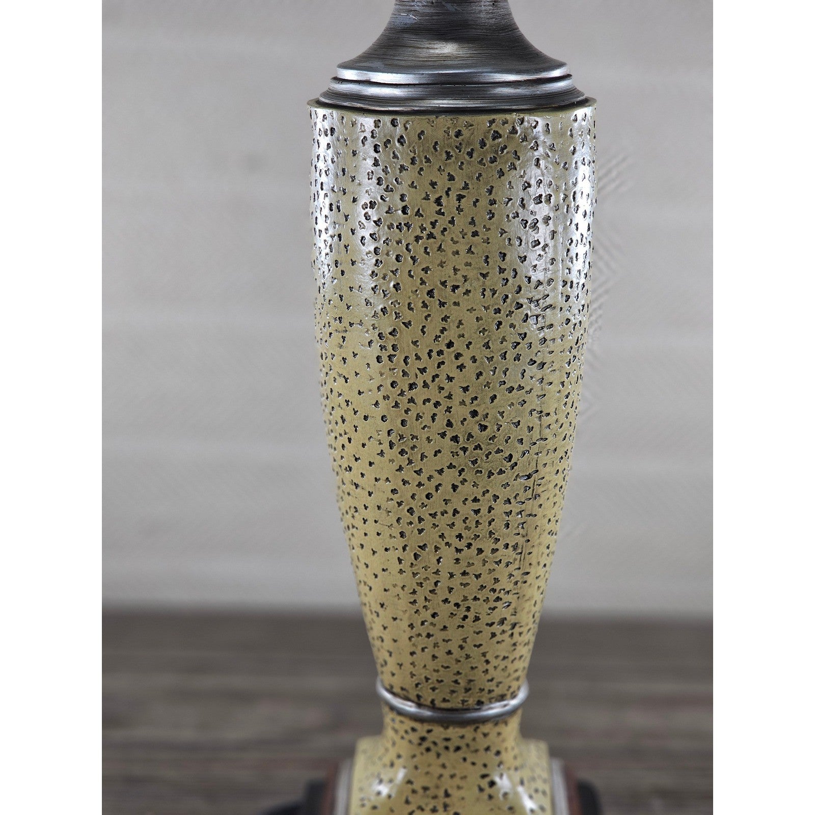 Vintage Textured Table Lamp 28.5" Tall Speckled Cream Base