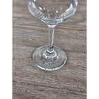 Vintage Stemmed Wine Glass 8.5 Inch Tall Clear Classic Dining Glass
