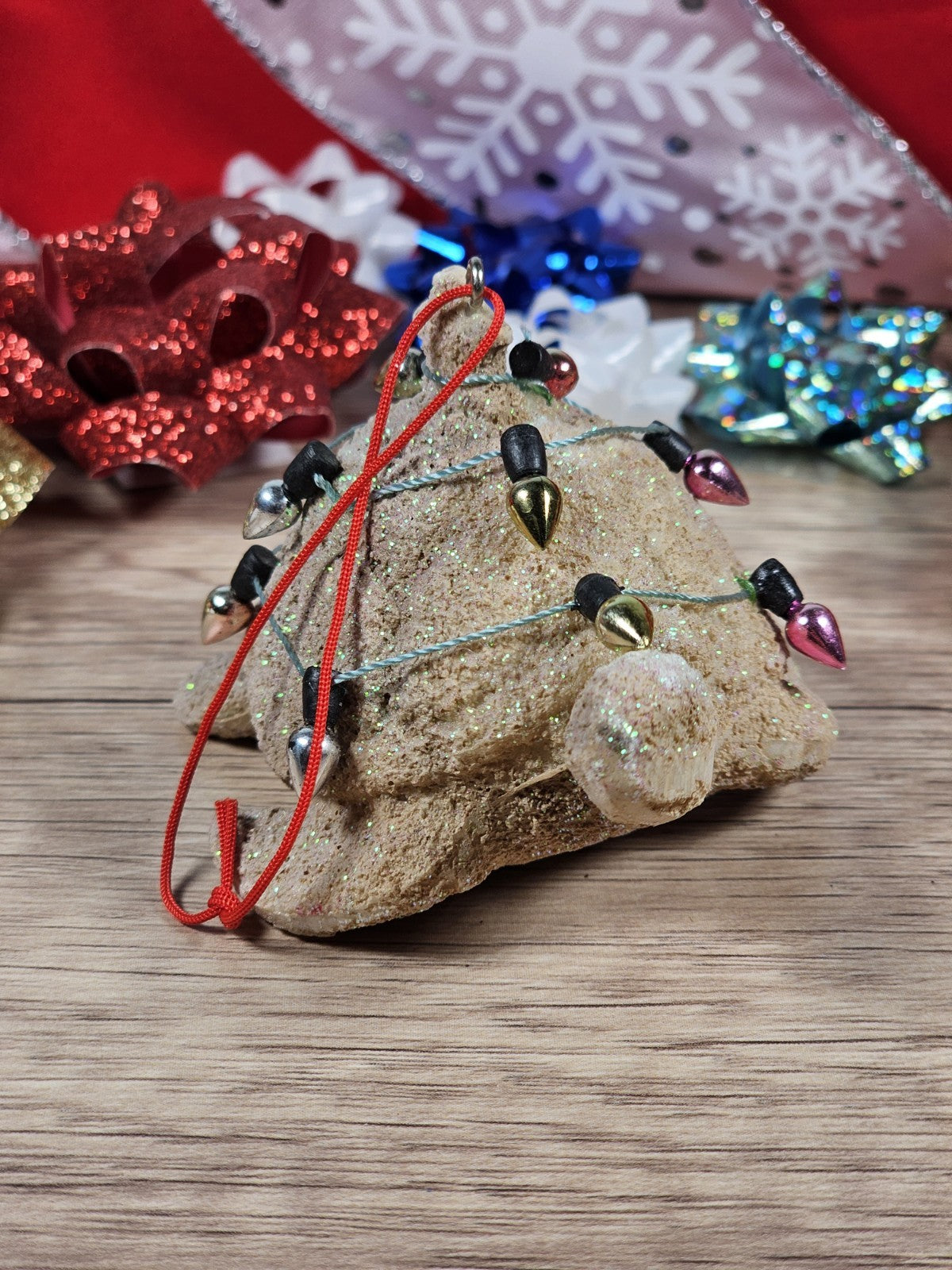 Vintage Midwest CBK Sea Turtle Ornament – Coastal Beach “Sandy” Design 3"x2"