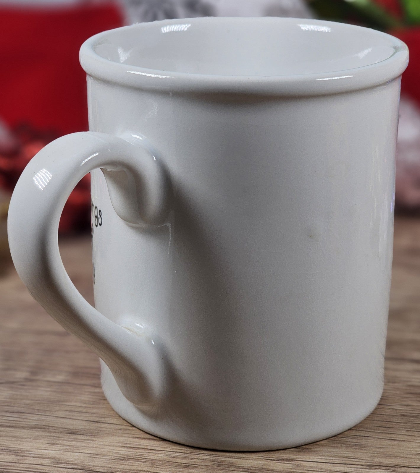 Vintage Precious Moments Porcelain Holiday Mug Tie-Dings Of Joy 1994