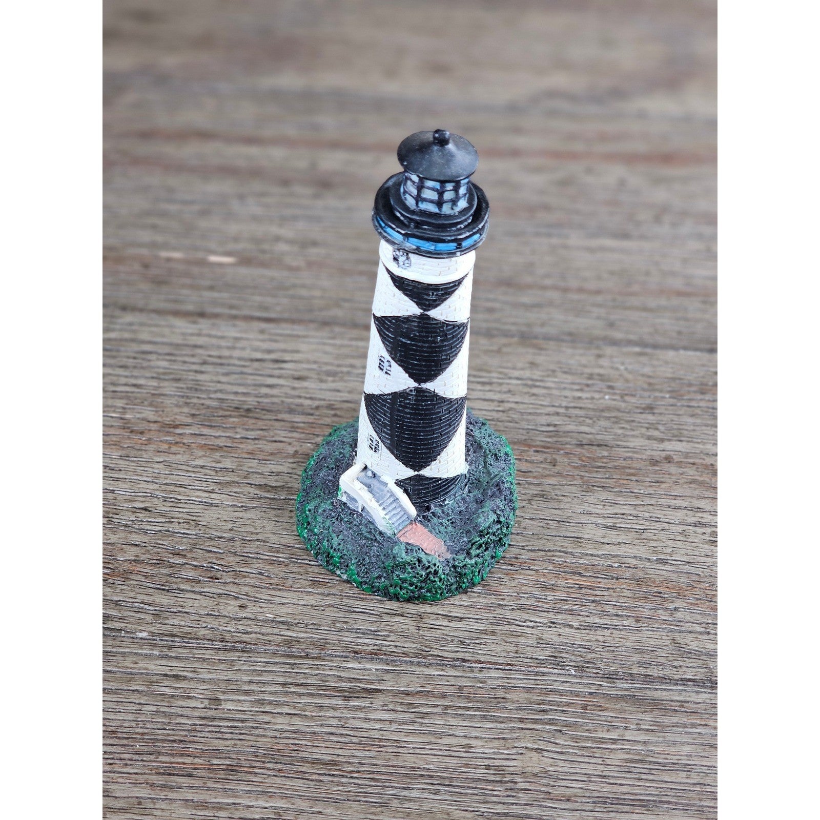 Cape Lookout NC Lighthouse Mini Figurine Resin Coastal Decor