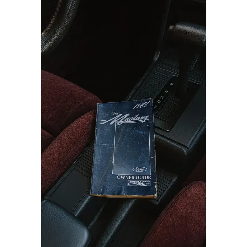 Vintage 1988 Ford Mustang Owner's Guide Book Operating Manual First Printing