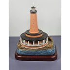 Lefton Franks Island Lighthouse Lost Lights w/ Tin COA