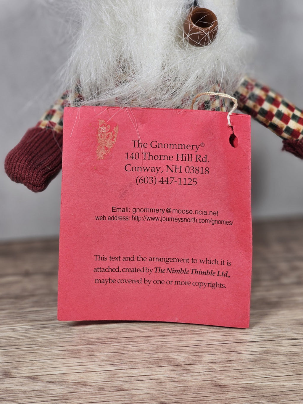 8 " Winter Gnome Shelf Sitter | Farmhouse Christmas Decor | Bendable Stocking