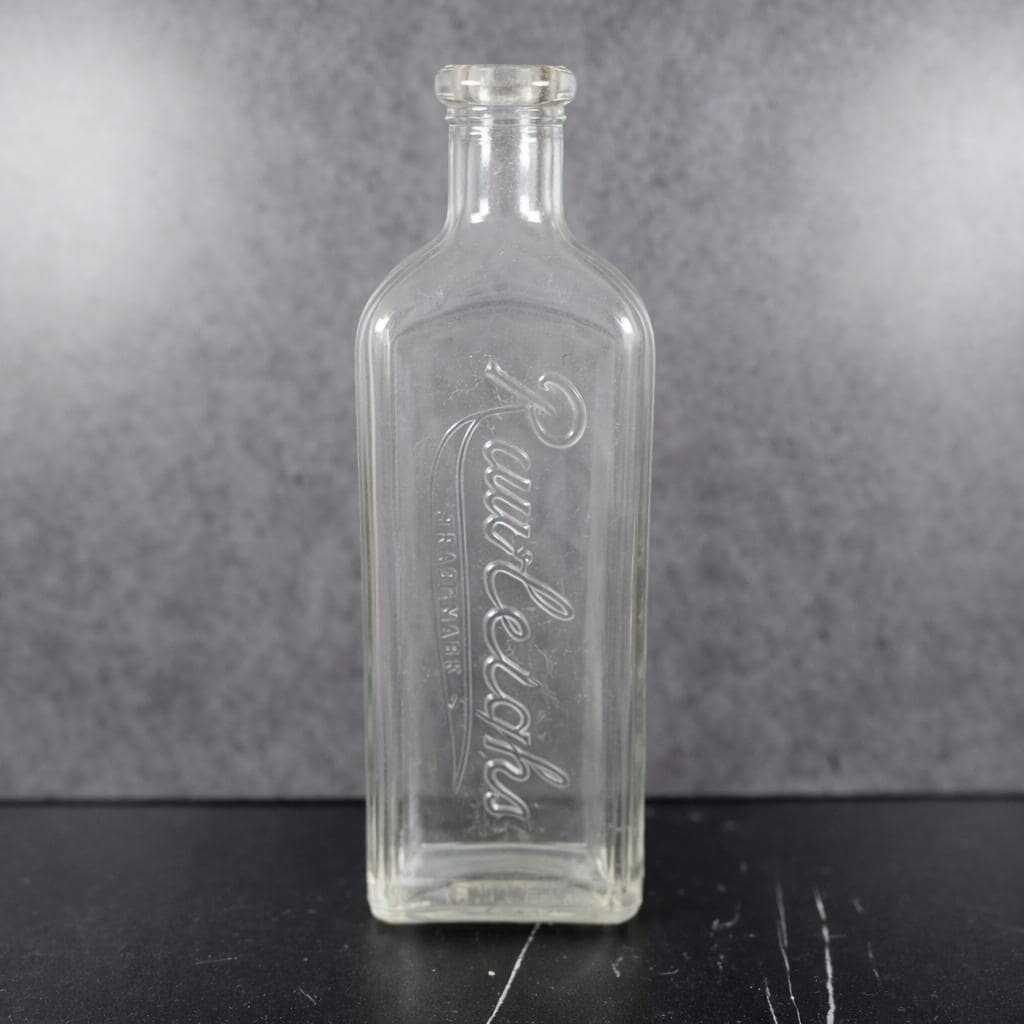 Vintage Rawleighs Embossed Medicine Bottle Clear Glass Apothecary