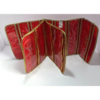 Embroidered "RJS" Red Quilted Makeup & Toiletry Bag Vintage Lillian Vernon