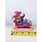 Hamilton Collection Happy Hatters Bear Figurine on Chaise Lounge 4"