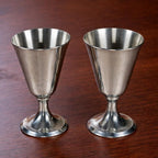 Kirk Stieff Pewter P105 Goblets Set of 2 Vintage Pewter Cups