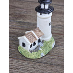 Mini Nautical Lighthouse Figurine Coastal Resin 3 Inch Decor
