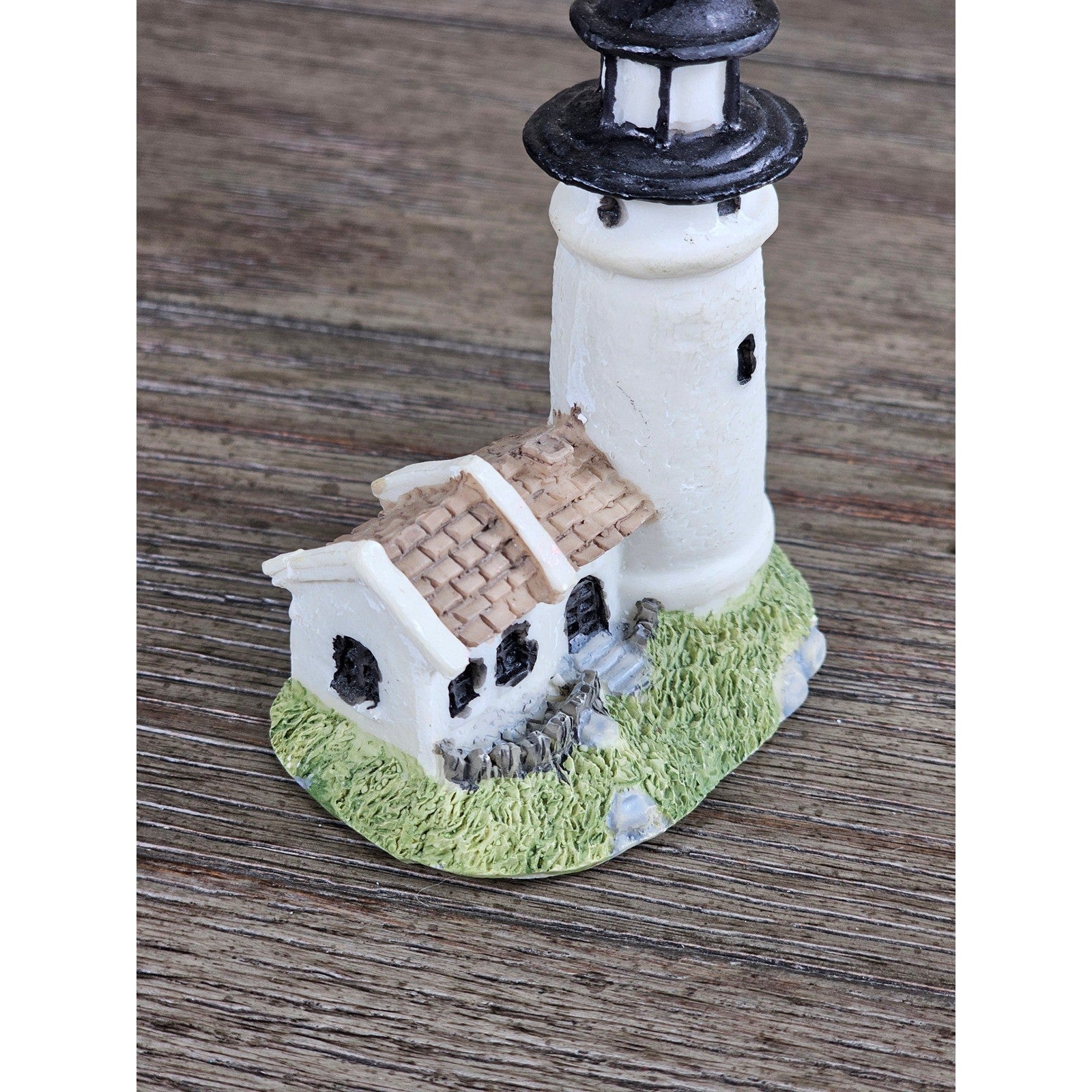 Mini Nautical Lighthouse Figurine Coastal Resin 3 Inch Decor