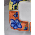 Vintage Avon Floral Ceramic Dishes Set of 4 Hand Painted Serveware