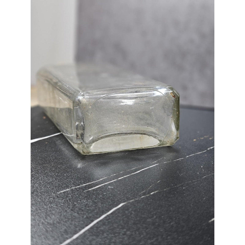 Vintage Rawleighs Embossed Medicine Bottle Clear Glass Apothecary