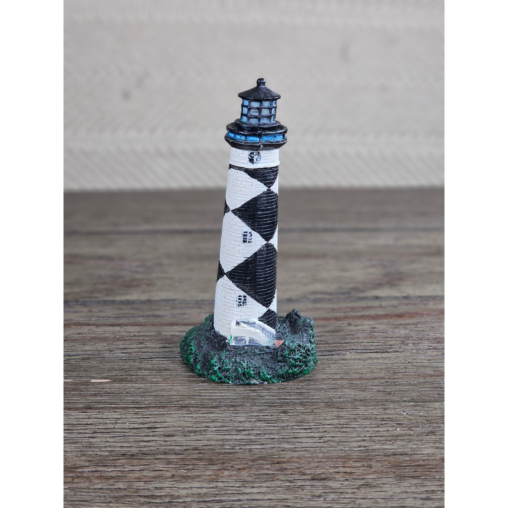 Cape Lookout NC Lighthouse Mini Figurine Resin Coastal Decor