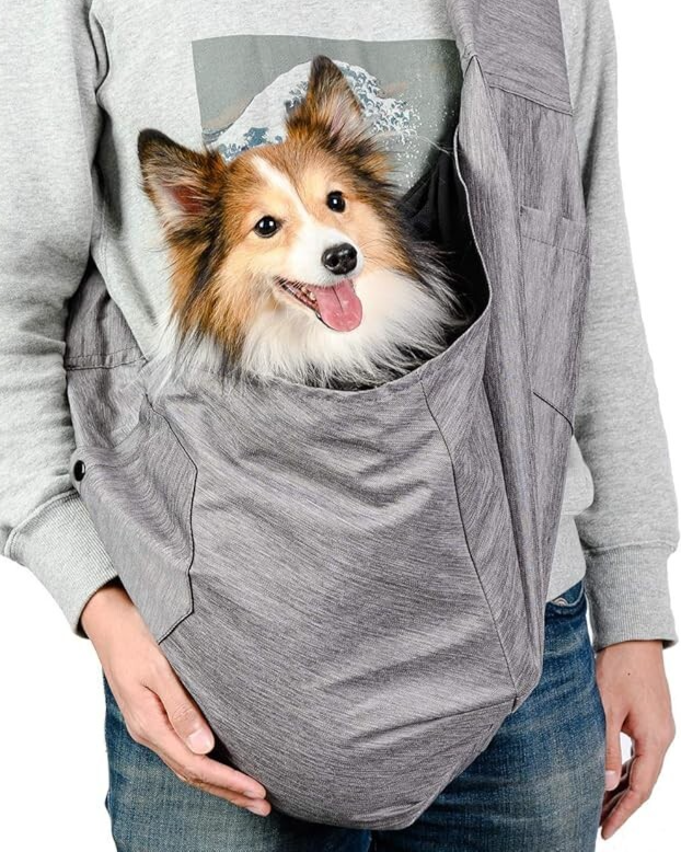 Dog Sling Carrier for Small Dogs 10-20 lbs