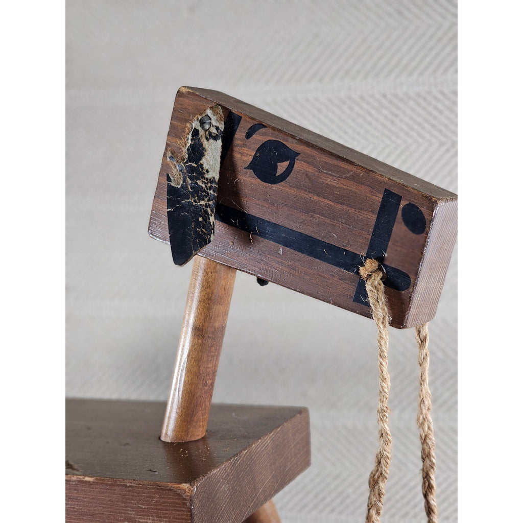 Colonial Wood Products Rocking Horse USA Rustic Nursery Decor