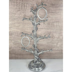VTG Belk Pewter Rose Bush Family Cameo Photo Holder Display, 11.5" Project Piece