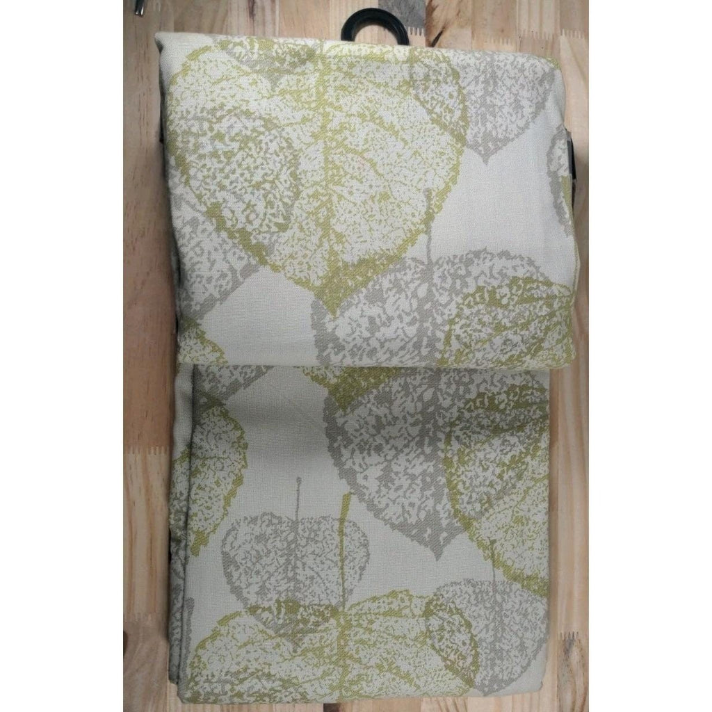 Spencer Home Decor Curtain Panels 54x84 Cotton Leaf Pattern Set