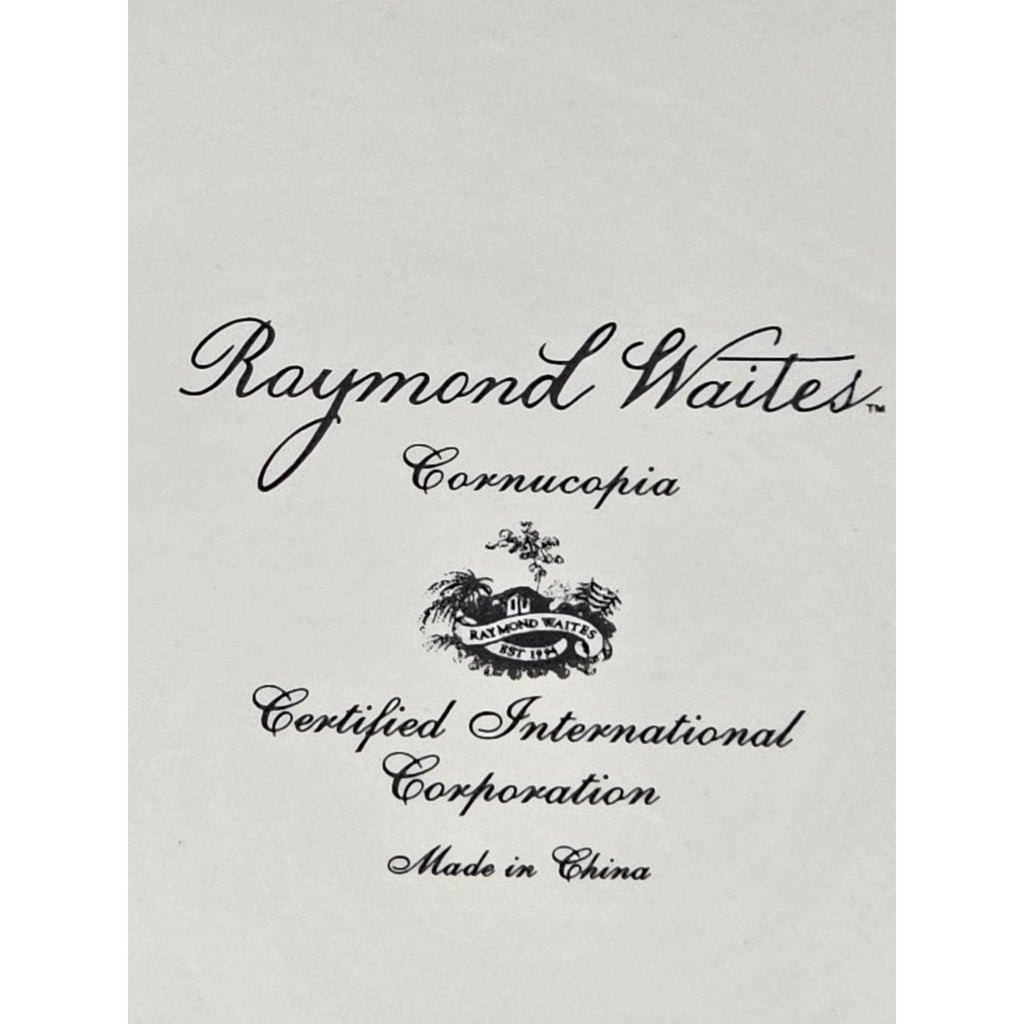 Raymond Waites Cornucopia Dinner Plate 10.5 Inch Fruit Design