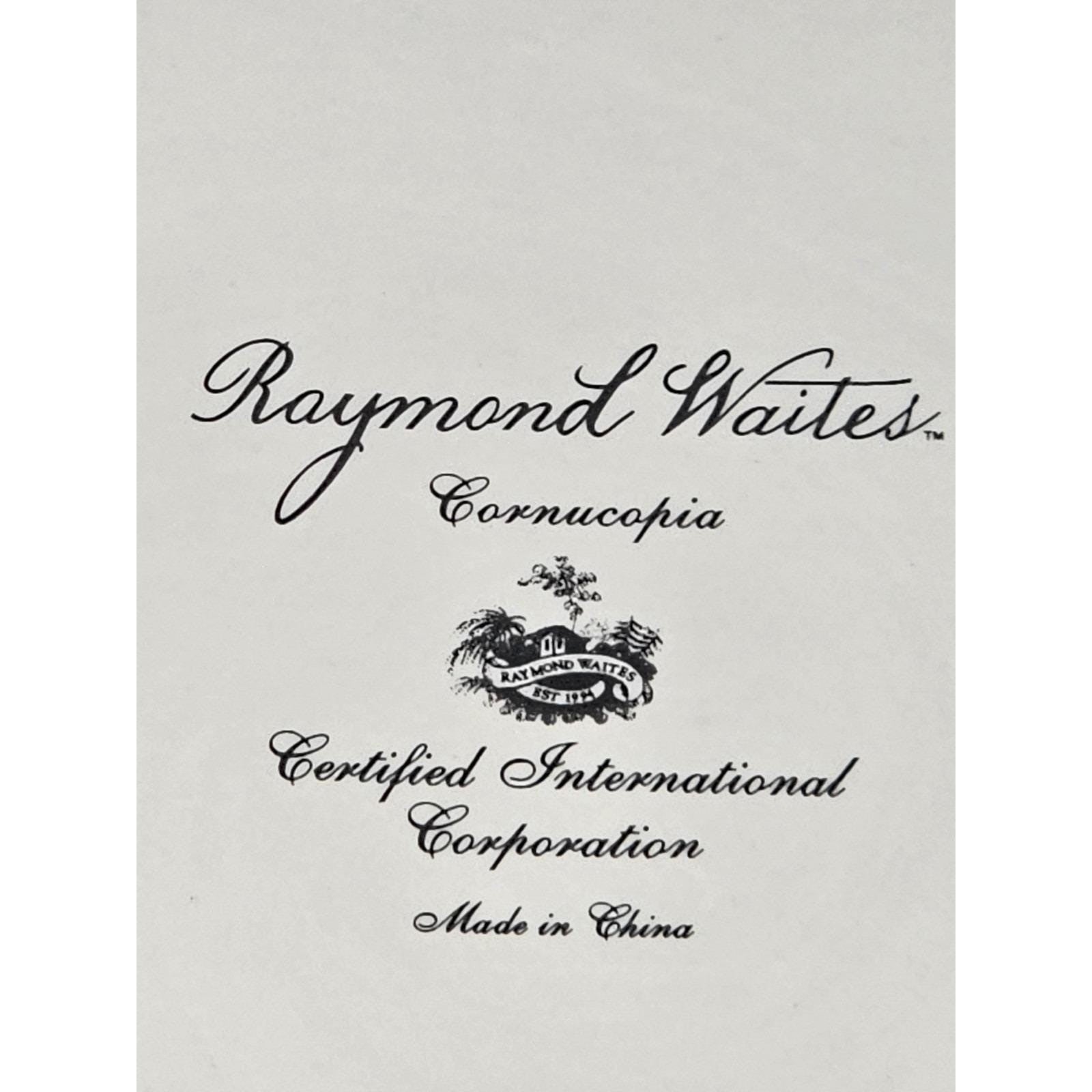 Raymond Waites Cornucopia Dinner Plate 10.5 Inch Fruit Design