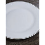 Royal Norfolk White Dinner Plate 10 Inch Gold Rim Hand Wash Only
