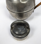 Vintage Rogers Solid Pewter Coffee Pot – Mid-Century Rattan-Handled #1172