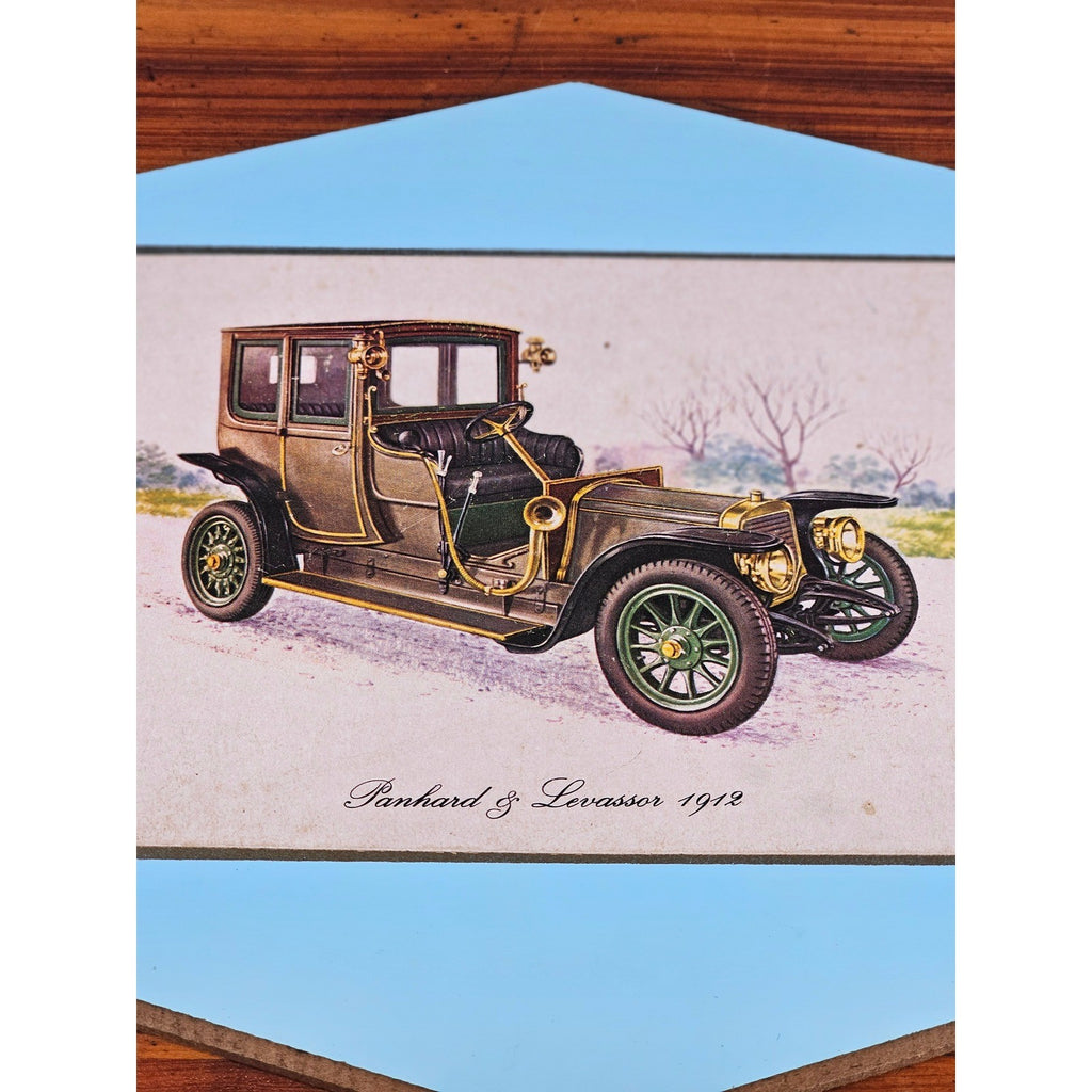 Vintage Panhard & Levassor 1912 Automobile Wall Plaque 11.5 x 8