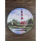 Virginia Assateague Lighthouse Decorative Plate 8 Inch Coastal Decor