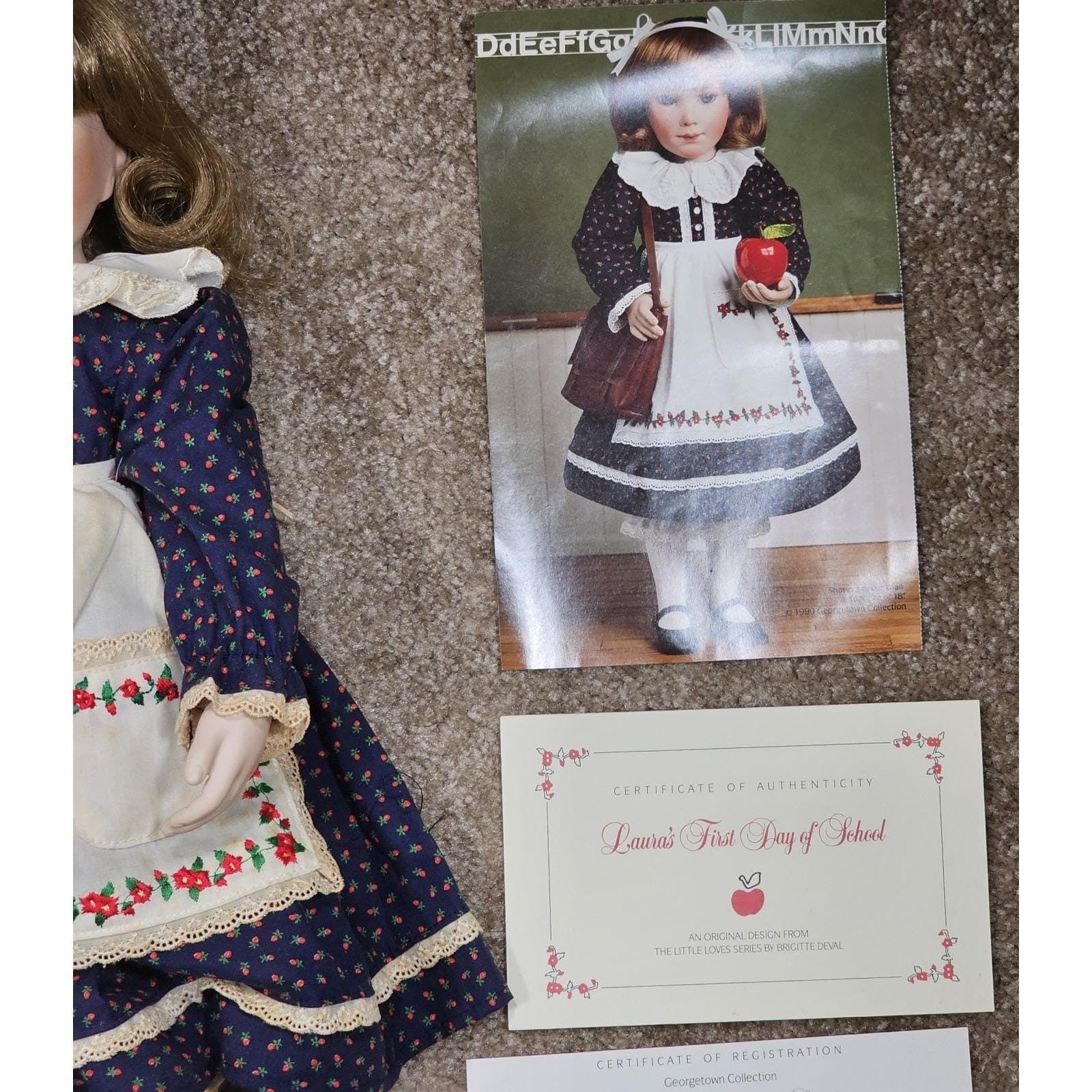 Vintage Brigitte Deval "Laura" Doll 19" Little Loves Georgetown Collection