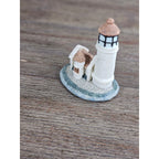 Miniature Lighthouse Resin Figurine Coastal Nautical Decor 3.5"